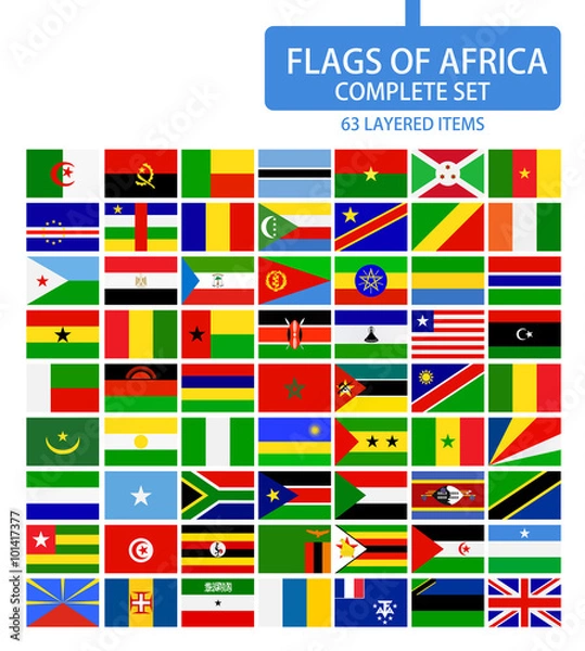 Obraz Flags of Africa Complete Set