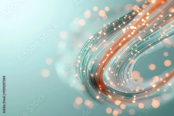 Fototapeta Defocused Illuminated Background with Sparkling Elements