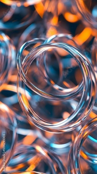 Obraz An illusion concept image designed with vibrant colors and intricate patterns. The playful use of shapes and hues creates a visually captivating scene, blurring the line between reality and perception