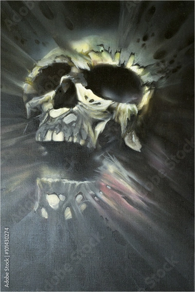 Obraz painted skull