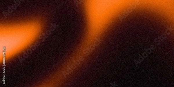 Obraz Orange black colors gradient background, grainy texture effect, web banner design