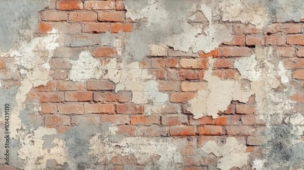 Fototapeta A compelling illustration of weathered and wall texture