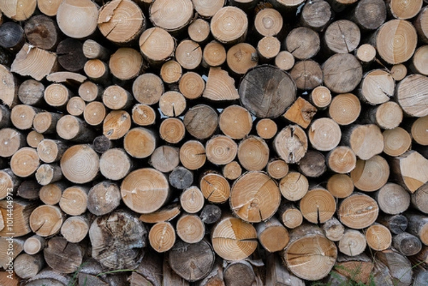 Fototapeta stack of firewood