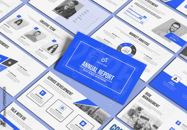 Fototapeta Annual Report Presentation Template