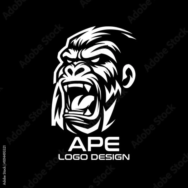 Fototapeta Ape Vector Logo Design