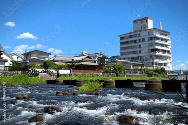 Obraz 大分県日田市　三隈川にて