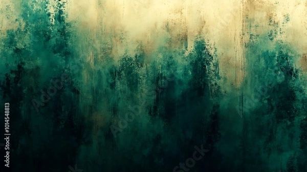 Obraz Abstract green and yellow textured background.