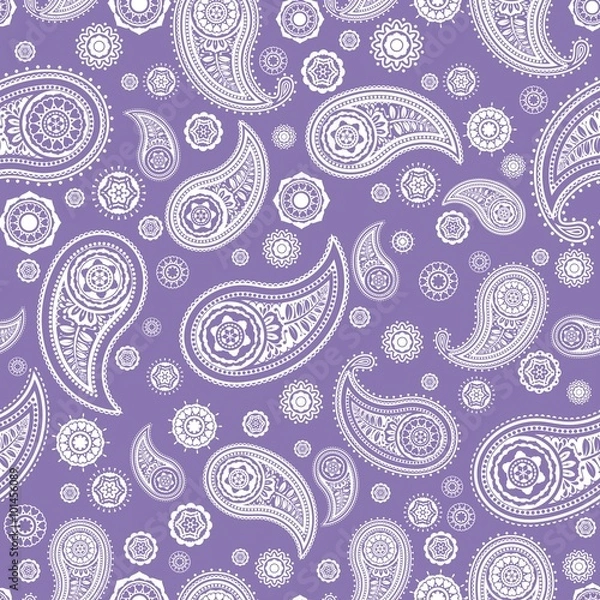 Obraz Paisley Seamless Vector Pattern Background