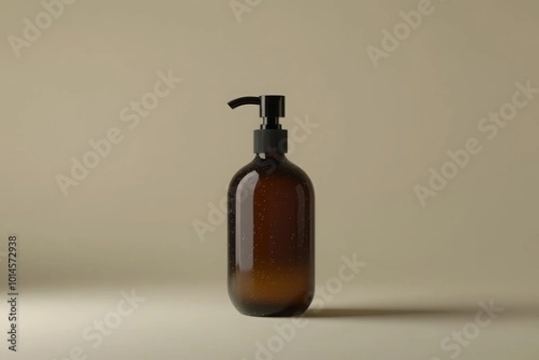 Obraz A hand soap with pumping lotion from bottle 