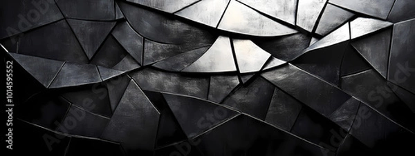 Obraz Monochrome Geometric Mosaic