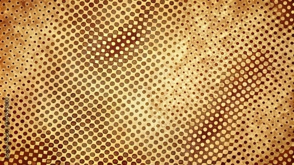 Fototapeta Timeless halftone dot pattern featuring a vintage, distressed look. Perfectly tileable for comic book art and print