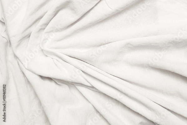 Fototapeta White textile background