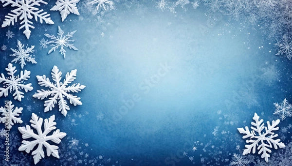 Obraz christmas background with snowflakes