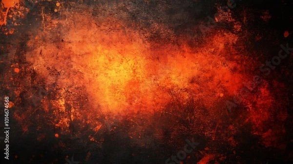 Fototapeta Abstract background with orange and red fire and smoke effect.