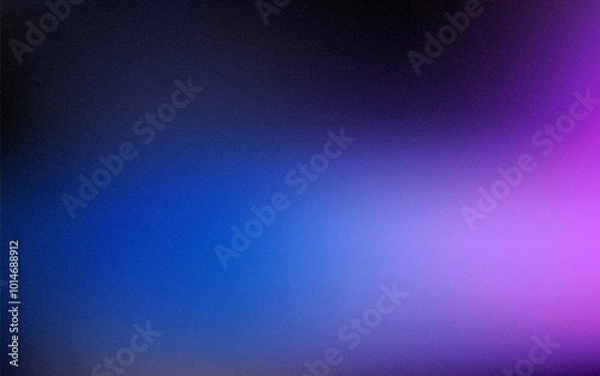 Obraz Abstract black, blue and purple liquid background. Gradient mesh effect bright color blend. Blurred fluid colorful mix fluid and grain grunge texture gradation, vector noise blur abstract background