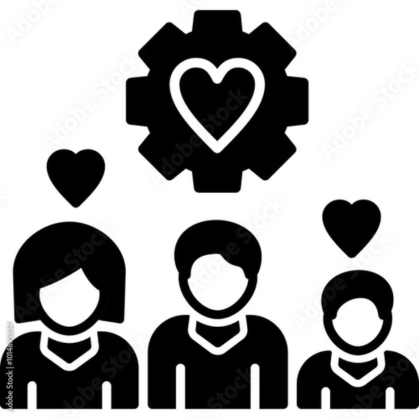 Fototapeta Family Values icon