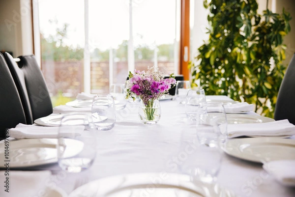 Fototapeta table setting for a dinner
