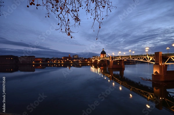 Obraz Toulouse de nuit.