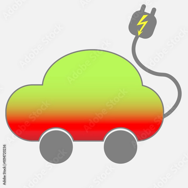 Obraz Electric car charging