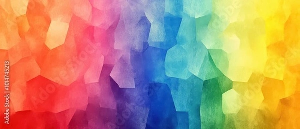 Obraz Vibrant abstract background in rainbow colors, blending seamlessly for a dynamic visual effect.