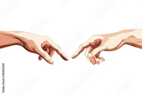 Fototapeta Capture a unique panorama of hands