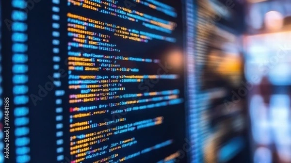 Obraz Code development - programming and software creation