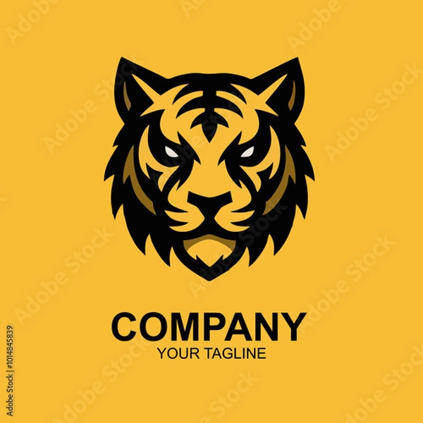 Obraz Tiger orange bakcground