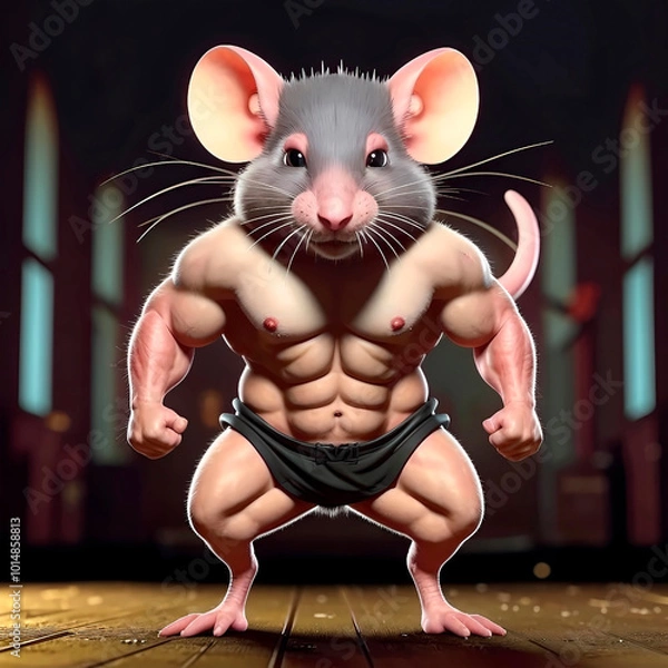 Obraz mouse is a jock