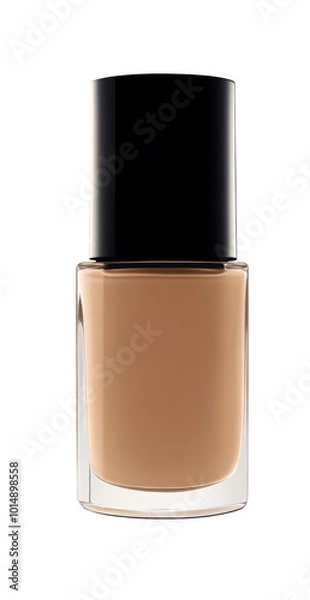 Fototapeta face foundation cream isolated on a white background. cutout PNG file on a transparent background. PNG format, Mockup for graphic design.