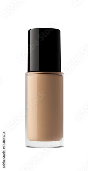 Fototapeta face foundation cream isolated on a white background. cutout PNG file on a transparent background. PNG format, Mockup for graphic design.