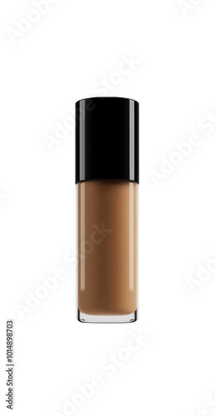 Fototapeta face foundation cream isolated on a white background. cutout PNG file on a transparent background. PNG format, Mockup for graphic design.