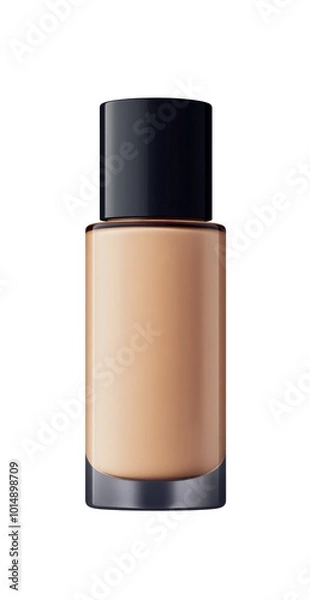 Fototapeta face foundation cream isolated on a white background. cutout PNG file on a transparent background. PNG format, Mockup for graphic design.