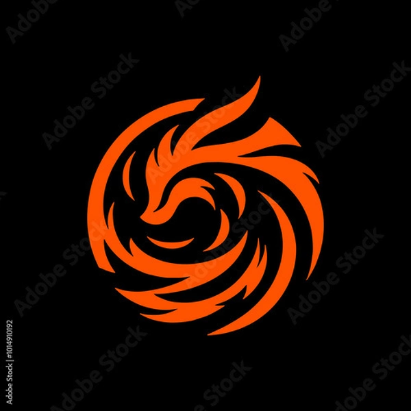 Obraz Fire Fox Rounded