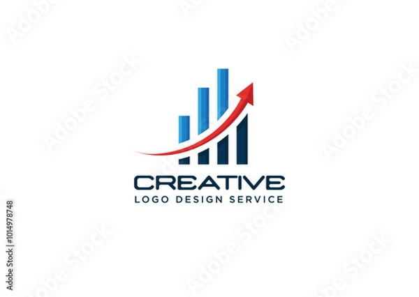 Obraz Accounting, Finance Logo or Economic Growth Logo
