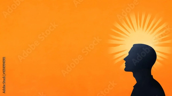 Fototapeta Psychology and Philosophy of Investment and Life Concept. An illustration of a head filled with colorful emotions, symbolizing the complexity of the human psyche.