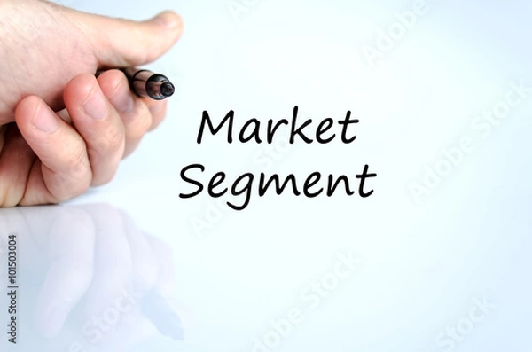 Fototapeta Market segment text concept