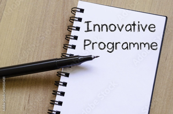 Obraz Innovative programme write on notebook