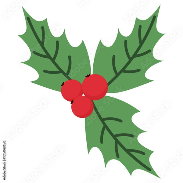 Obraz Christmas Holly Berries Element