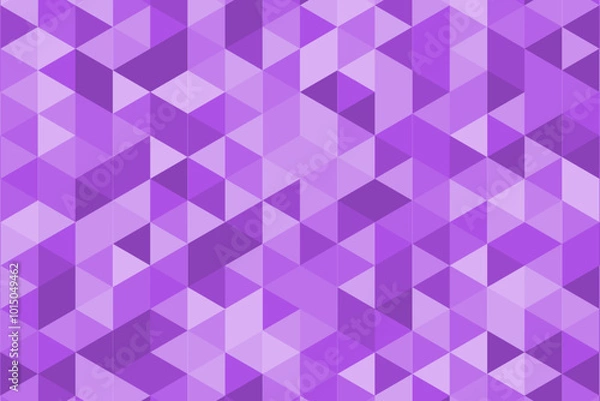 Obraz Geometric triangular purple abstract with soft colors and mosaic style pattern 