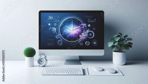 Obraz 白いデスク２