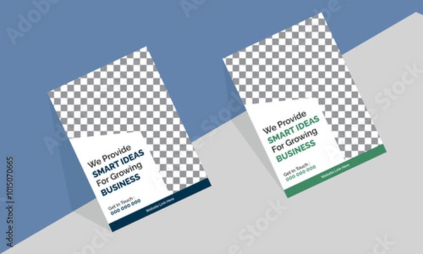 Obraz Corporate flyer, flyer template