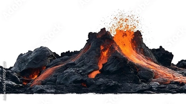 Fototapeta lava from a volcano