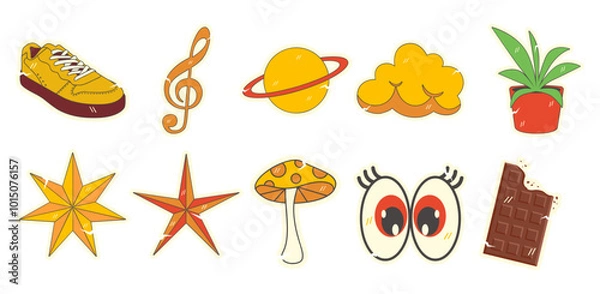 Obraz Retro 90 s Sticker