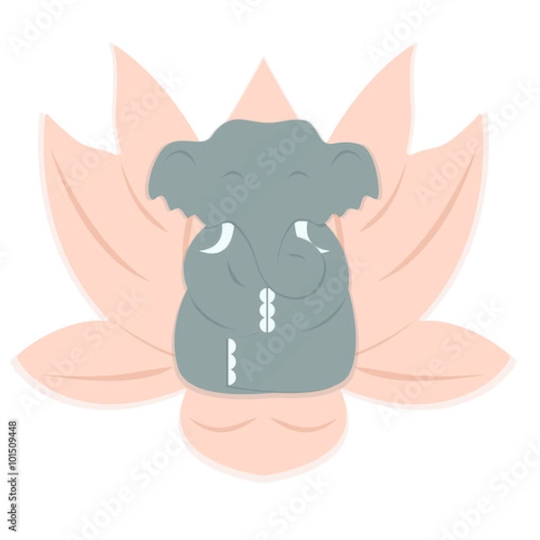 Obraz Elephant yoga