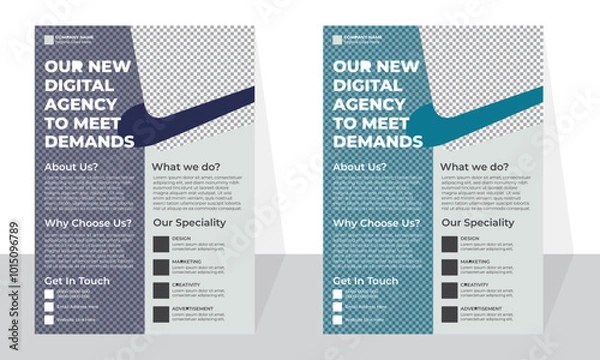 Obraz Corporate flyer, flyer template