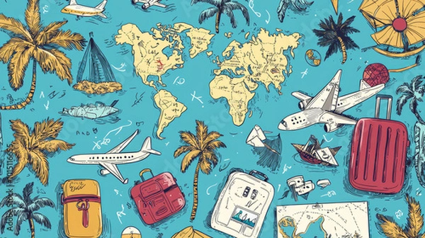 Obraz Life styles Doodles