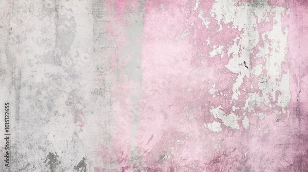 Fototapeta Soft grunge background with a mottled texture in pastel pink and muted grey, giving a worn, distressed look.