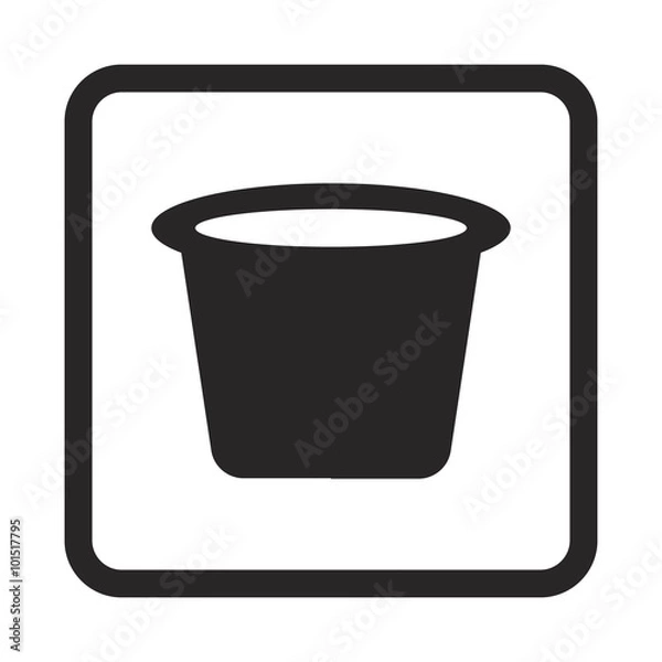 Fototapeta cap for paint icon