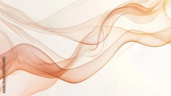 Fototapeta Cascading Waves of Translucent Warmth