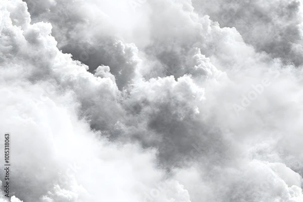 Fototapeta Gray color. Abstract background of textured gray clouds suggesting an impending storm or dramatic atmosphere.